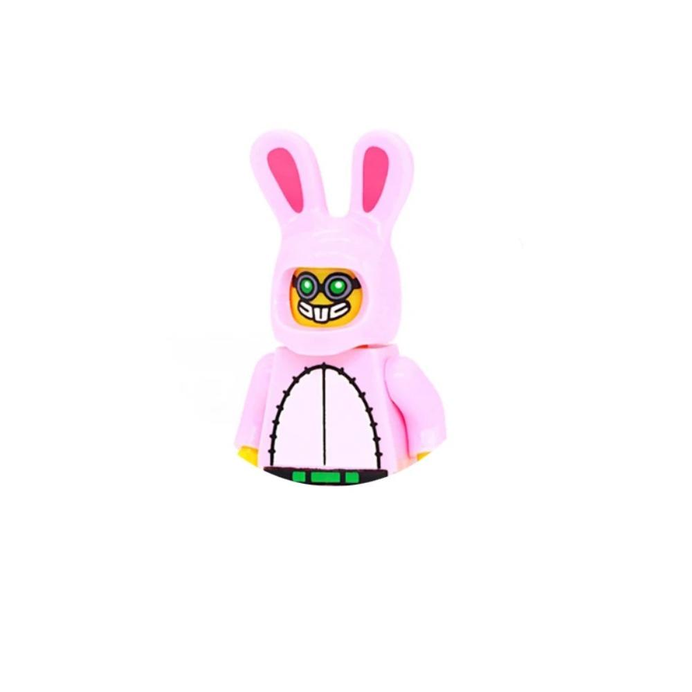 Rural Animal Action Figure Building Block Rabbit Koala Chicken Pig Radish Animal Mini Doll Building Block Set  Halloween Gift