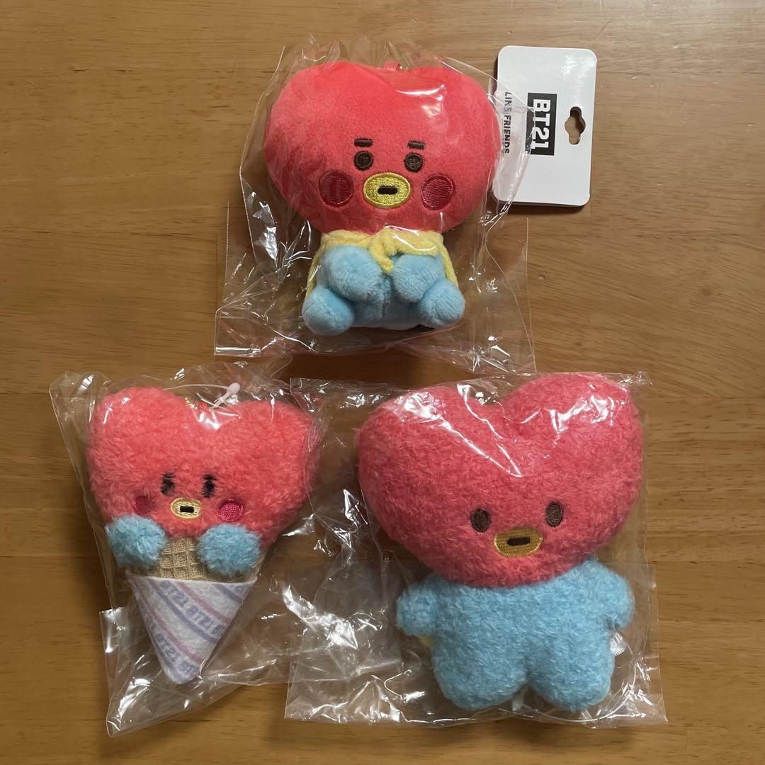 

[Б/У] BT21 BABY мягкая игрушка-талисман TATA набор из 3 предметов