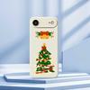 For iPhone Air Case Christmas Tree Bow Pattern Printing Straight Edge TPU Phone Back Cover