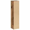 Bathroom Cabinet with Toilet Paper Holder Rustic Wood Look 8.1 X 8.1 X 35.4 In (20.5 X 20 X 90 Cm)