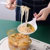 Korean Handheld Dish Fashion Large Spoon Tray Fries Fried Chicken Snack Plate Fruit Dessert Cake Platter New White With Handle