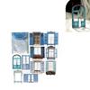 10Pcs Window Frame Stickers Hollow Out Multifunction Decorative Window Frame Collage Card Stickers