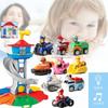 Back Pull Watchtower Vehicle Children Puzzle Toy Set Lookout Electric