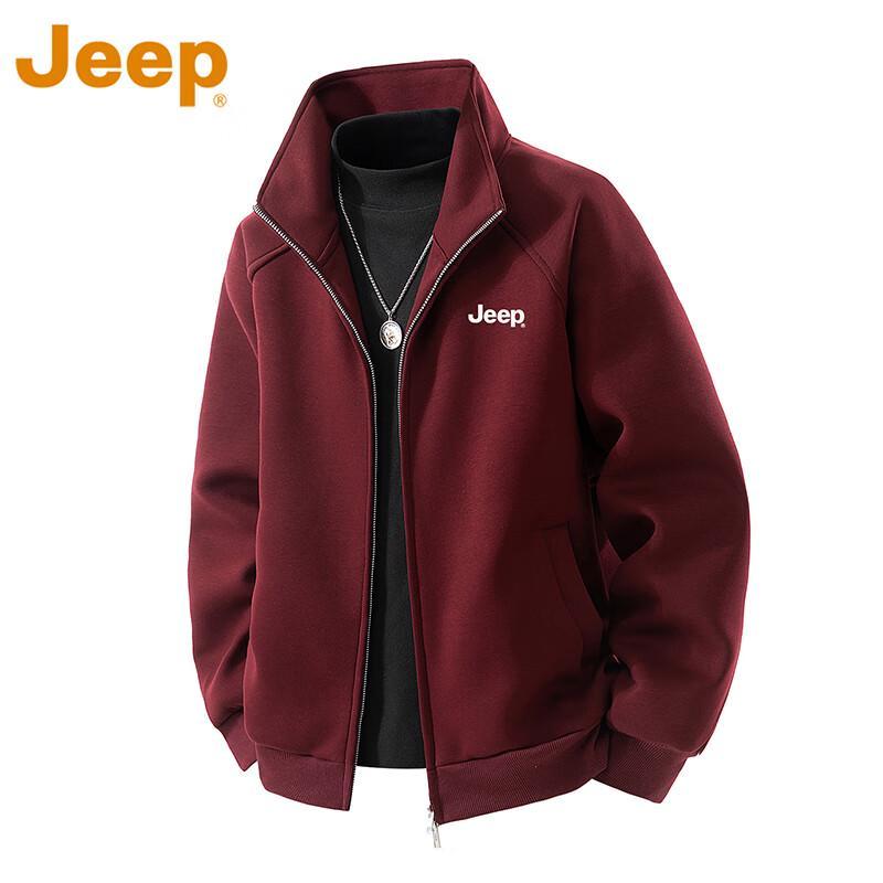 Jeep Men's Stand-up Collar Casual Jacket