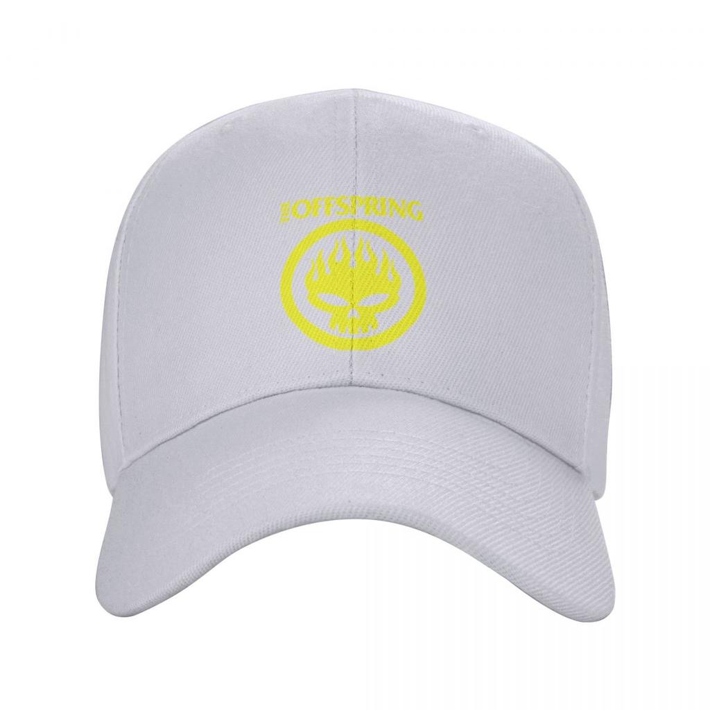 The Offspring Flaming Skull On Circle Logo Baseball Caps Snapback Men Women Hats Outdoor Cap Sports Baseball Hat Casquette