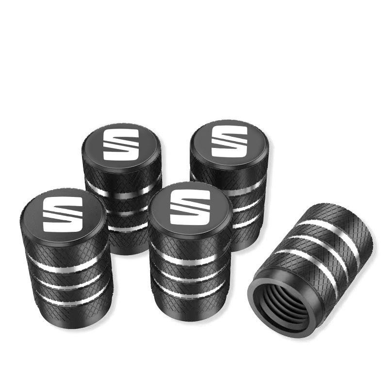 High Quality Car Wheel Tire Valve Caps Tyre Stem Covers Airdust Waterproof For Seat Leon Fr Mk2 Mk3 Lbiza Altea Car Accessories Sij032