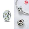 Authentic Certified Pink Glass Bead Blue Romantic Bead Charms Compatible With Bracelets Charm Bead Charms Copper Women Diy Jewellery Making