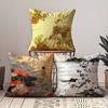 Elegant Traditional Chinese Art Pillow Case Comfort Sofa Bed Silky elegant Invisible zipper Custom Decorative cushion cover