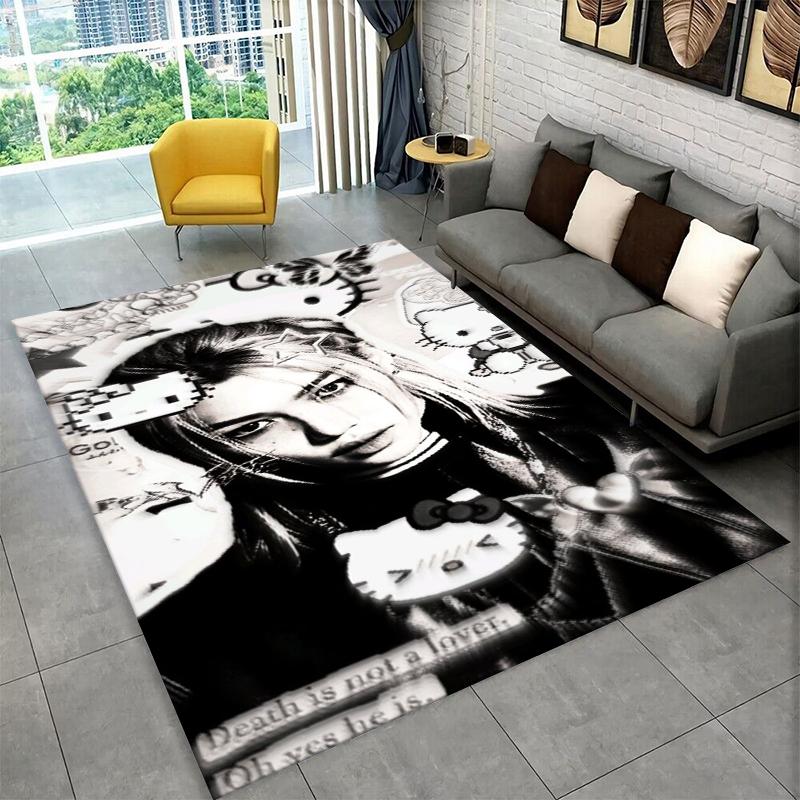 Fashion Kpop Felix Stray Kids Non-Slip Area Rug for Living Room,Bedroom,Playroom,Soft Carpet Floor Mat Home Decor Rug Kids Room