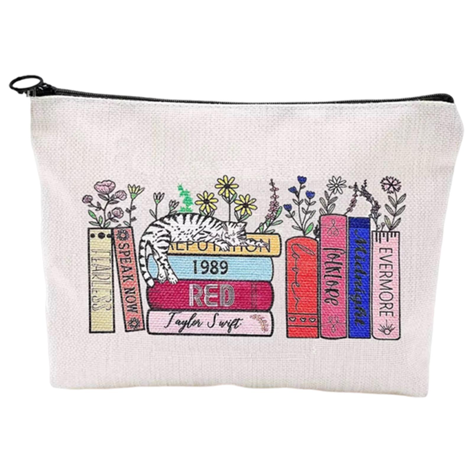 

Cute Toiletry Handbag Large Capacity Portable Storage Bag Breathable Cotton Linen Cosmetic Bag Bathroom Shower Travel Bag