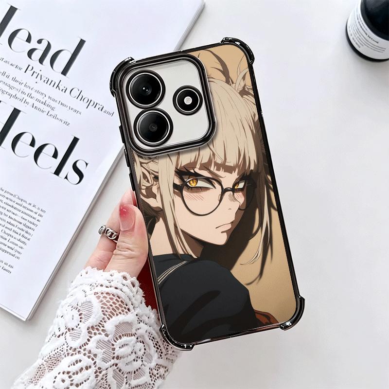 MHA My Hero Himiko Toga Soft Phone Case For Xiaomi Redmi Note 14 15 Pro Plus 13 12 11S 11T 5G 10 9S 9 Plating Anti-Fall Fundas