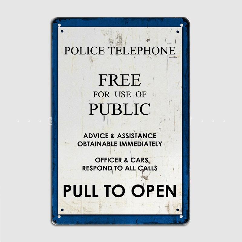 

Металлическая жестяная табличка «Дверь ТАРДИС», грузовик, для дома, бара, кофейни, кухни, на стену, для внутреннего и наружного использования 20x30cm（7.8x11.8inch）