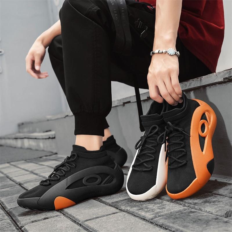 Summer Fashion Orange Sneakers for Men Women Breathable Socks Designer Shoes Men Trainers Platform Casual Sports Shoes Men 2025