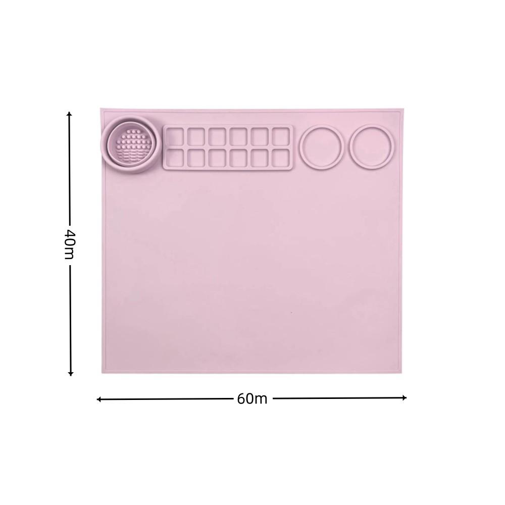 40x60cm Silicone Painting Mat For Kids Non-Stick Craft Mat Ink Blending Watercoloring Stamping Crafting Tool Water Media Mat