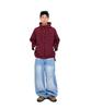 Aakam Check Pattern Hooded Jacket (Burgundy)