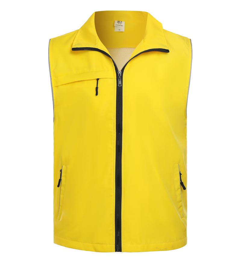 Prémiová dvouvrstvá dobrovolnická vesta se třemi kapsami pro charitativní a pracovní akce