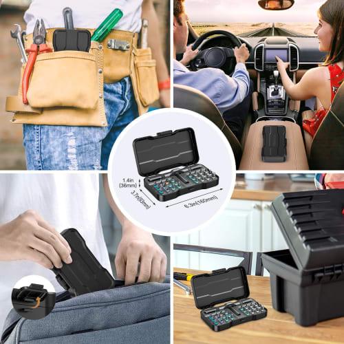 24-Piece Ratchet Screwdriver Set with S2 Steel Bits, Lightweight Aluminum Handle, for Home Appliances, Automotive, and DIY