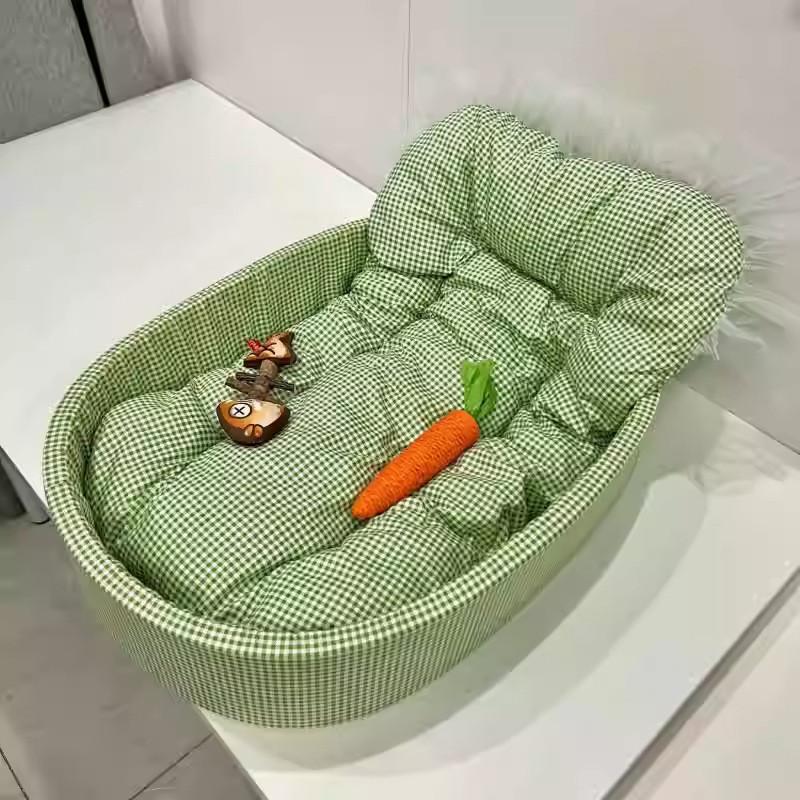 Cat Pet Nest Made Of Cloth Four Seasons Universal Cozy Sleep Spot For Mini And Medium Cats