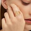 Women Lotus Flower Rings Stainless Steel Finger Ring Yoga Buddhism Amulet Jewelry Valentine's Day Gift