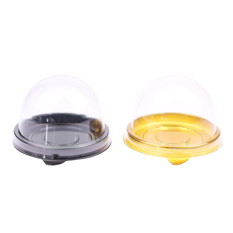 10Pcs Clear Plastic Mini Cupcake Boxes Muffin Pod Dome Container Muffin Boy για Γαμήλια Γενέθλια Διακοσμήσεις ψησίματος