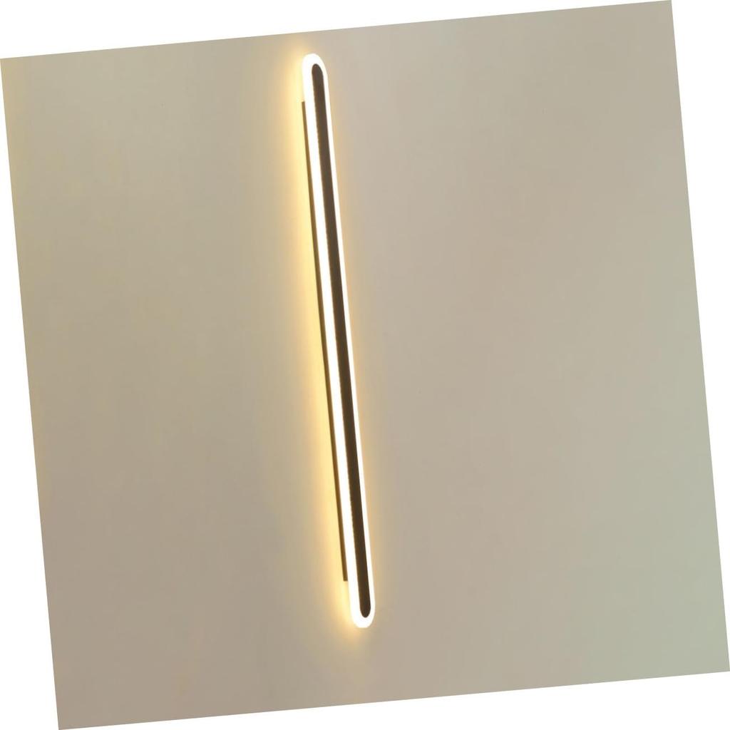 Gadpiparty Long Bedside Wall Light Indoor Wall Lamp Simple Style Led 40cm Length Black Frame Warm Light Great for Room