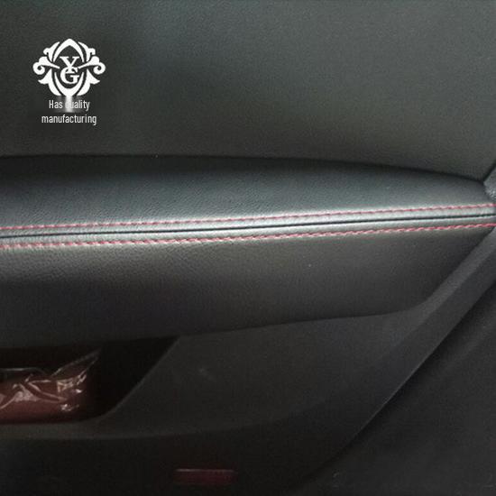 Leather Armrest Cover for Skoda New Octavia 15-19: Car Door Panel Interior Modification