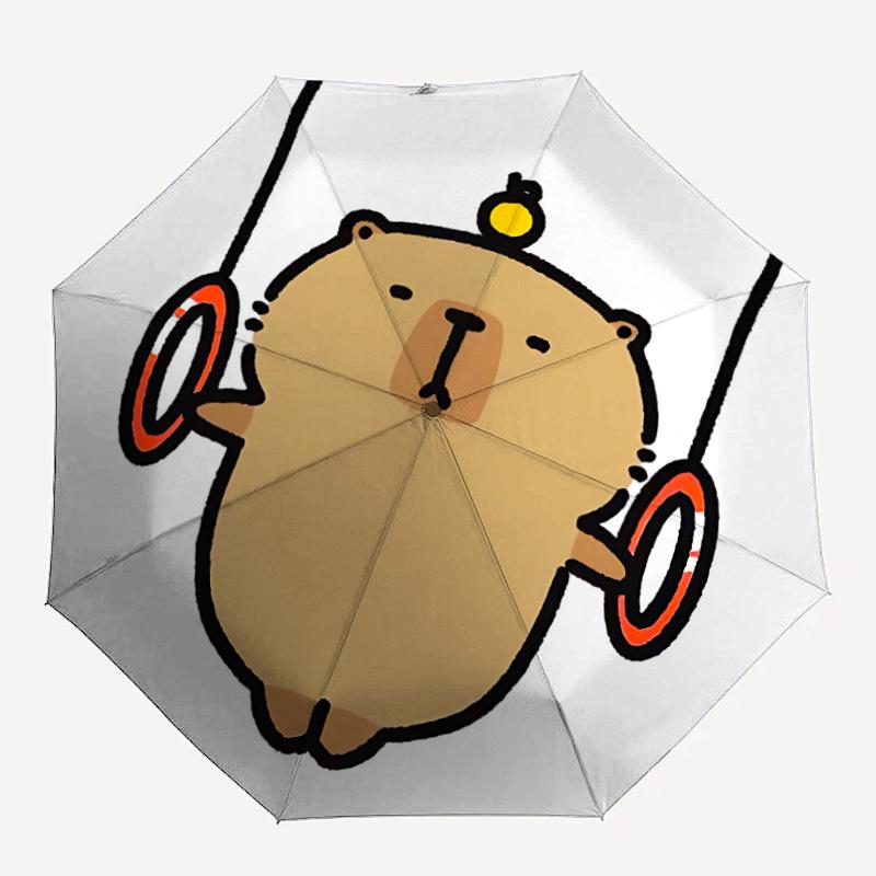 

1PC Cartoon Capybara Personality Umbrella with 8 Frames, Automatic Open, Durable Frame, Quality Craftsmanship y250912085