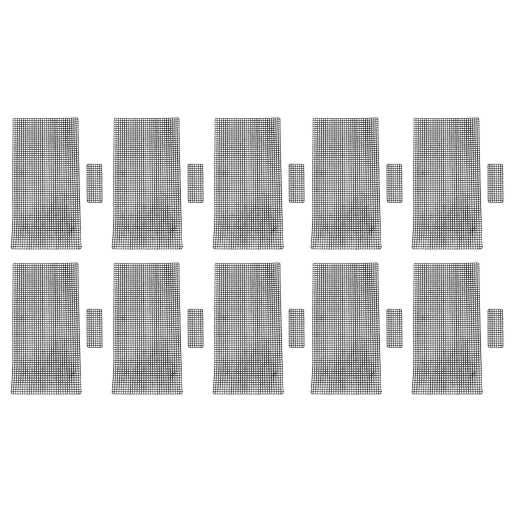 20pcs Plastic Mesh Canvas Sheets for Embroidery Crafting Crochet Purse Making Knit Crochet DIY Projects Black