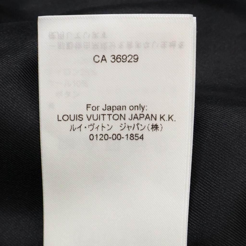 LOUIS VUITTON Domestic regular 24Stainless Steel FQRO06 gold button double-breasted tweed mini dress dress 36 blackUsed