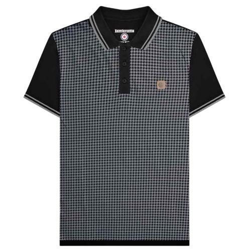 Lambretta Mens Houndstooth Big & Tall Polo Shirt