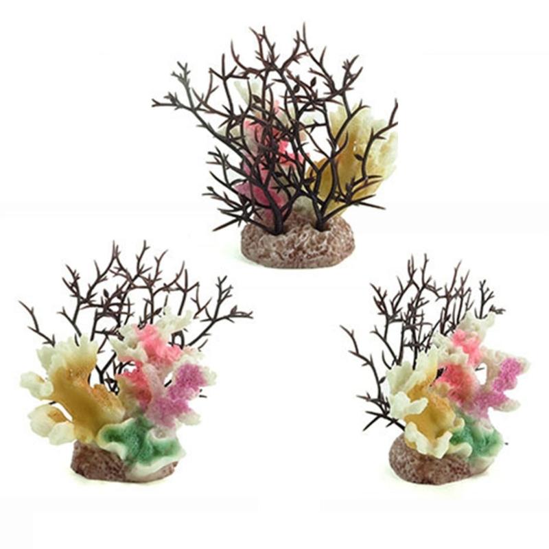 Aquarium Colorful Coral Craft Sea Creature Terrarium Habitat Aquarium Underwater Artificial Plant Reef