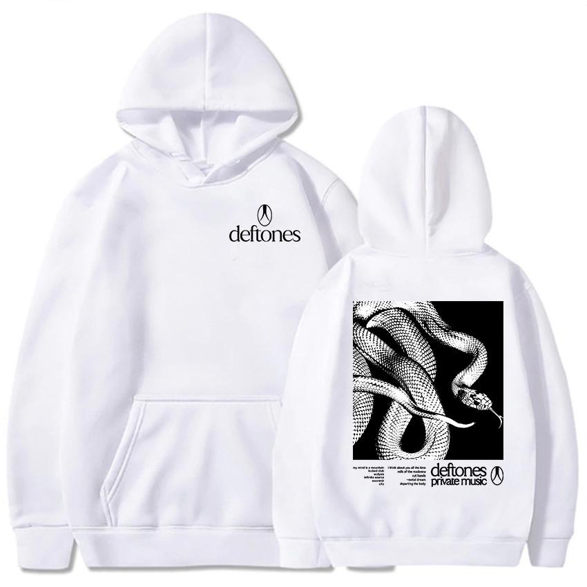 Deftones Private Music Hettegensere 2025 Album Grafisk Trykk Sweatshirts Høst Fleece Langermet Herreklær Unisex