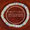 Pulsera de Ópalo Natural Para Mujeres Cuerda Elástica Extensible Joyería de Cristal Curativo Ayuda a Mantener el Equilibrio Emocional