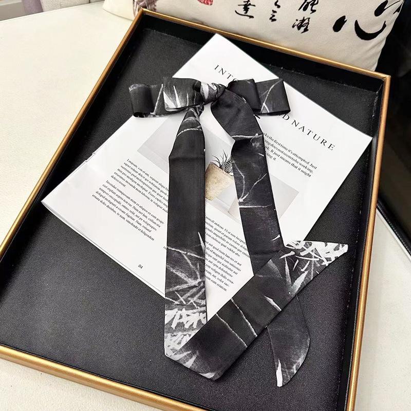 Women Casual Chinese Ink Painting Hair Band Headwear Scarves