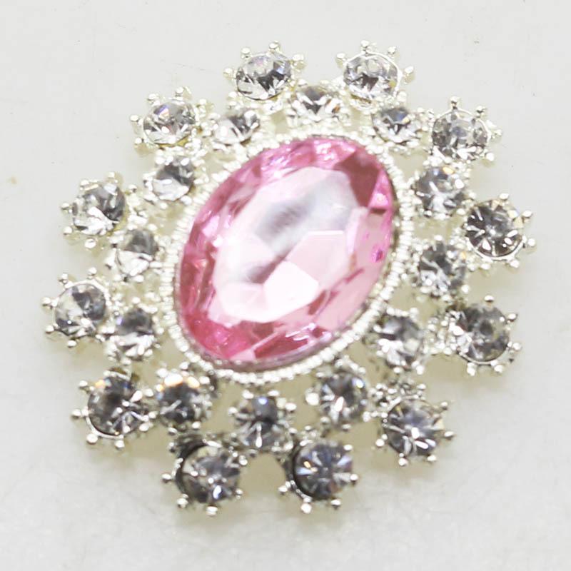 25x28mm Korean Alloy Rhinestone Acrylic Scarf Buckle Brooch