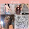 Summer Women Geometric Fur Headscarf With Hiphop Style For Streetwear Fashion
