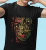 Cyberpunk T-Shirt: Japanese Circuit Board Face, Unisex Cotton Tee