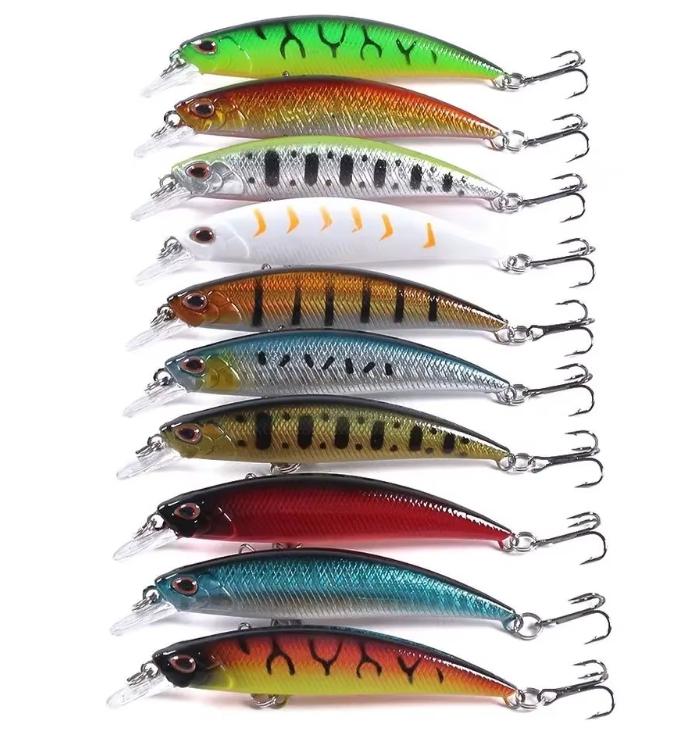 Lures Fishing 80mm 9g Minnow Lure Hard Bait Beach Pesca Bass Fishing (Red,8cm&60g) красный