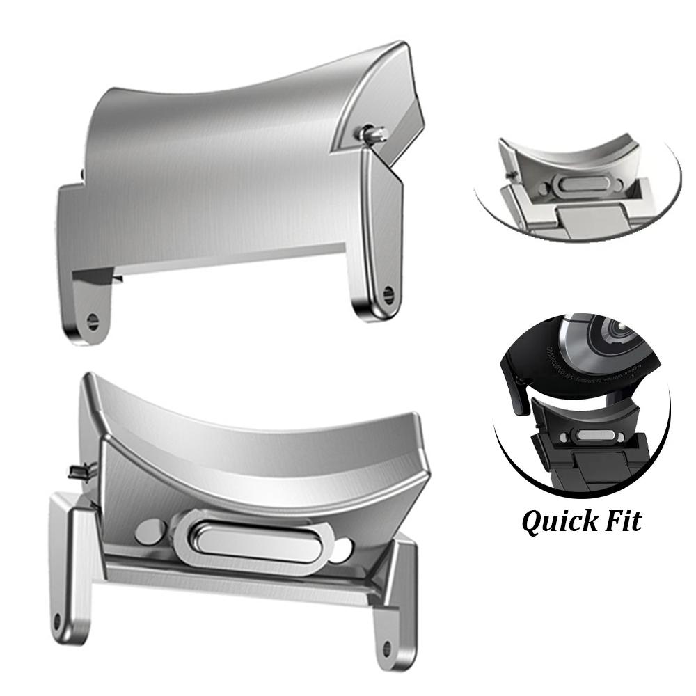Quick Fit Adapter for Samsung Galaxy Watch 6 44mm 40mm 6 Classic 47mm 43mm Accessories Stainless Steel Connector 4/5/pro Band