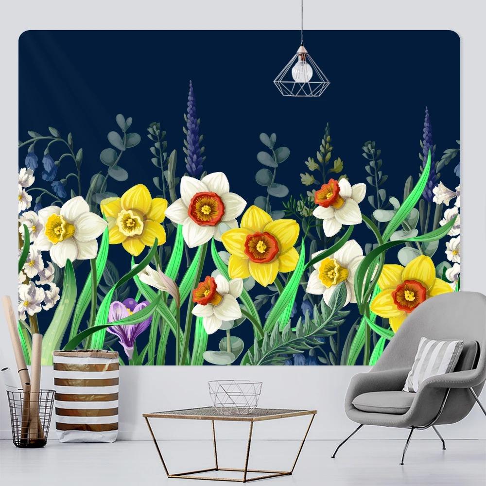 Растения и цветы Домашнее искусство Настенные украшения для дома Гобелен Гобелен — фото 8