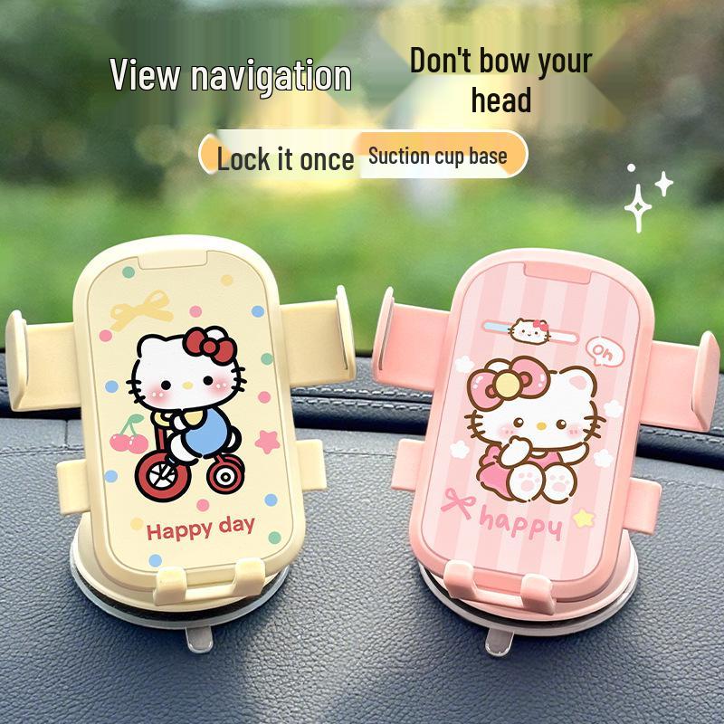 Cartoon Car Dashboard & Console Suction Cup Phone Holder for Electric Vehicles 2026