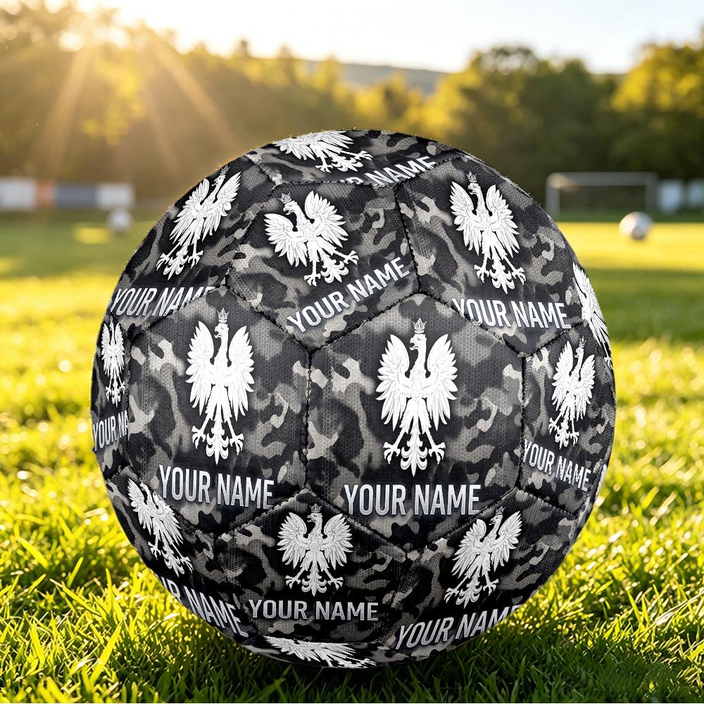 Personalized Size 5 Football Poland Football Pattern Outdoor Game Sports Ball Gift