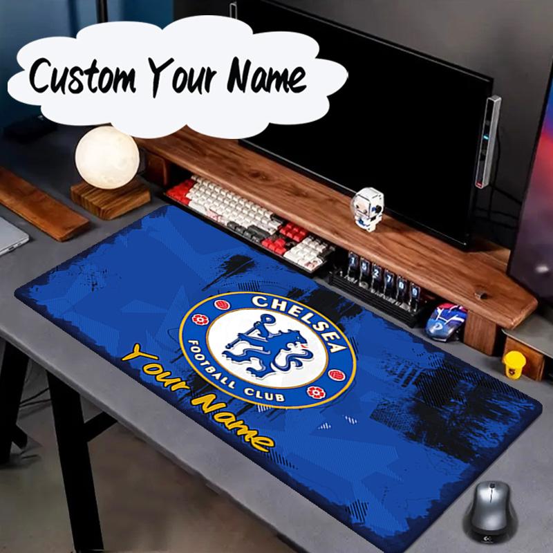 Custom Name Mouse Pad Chelsea Back-to-back Champions Mouse Pad, Gaming Mouse Pad, Keyboard Pad, Desk Decor for Computer Notebook Fan Birthday Gift