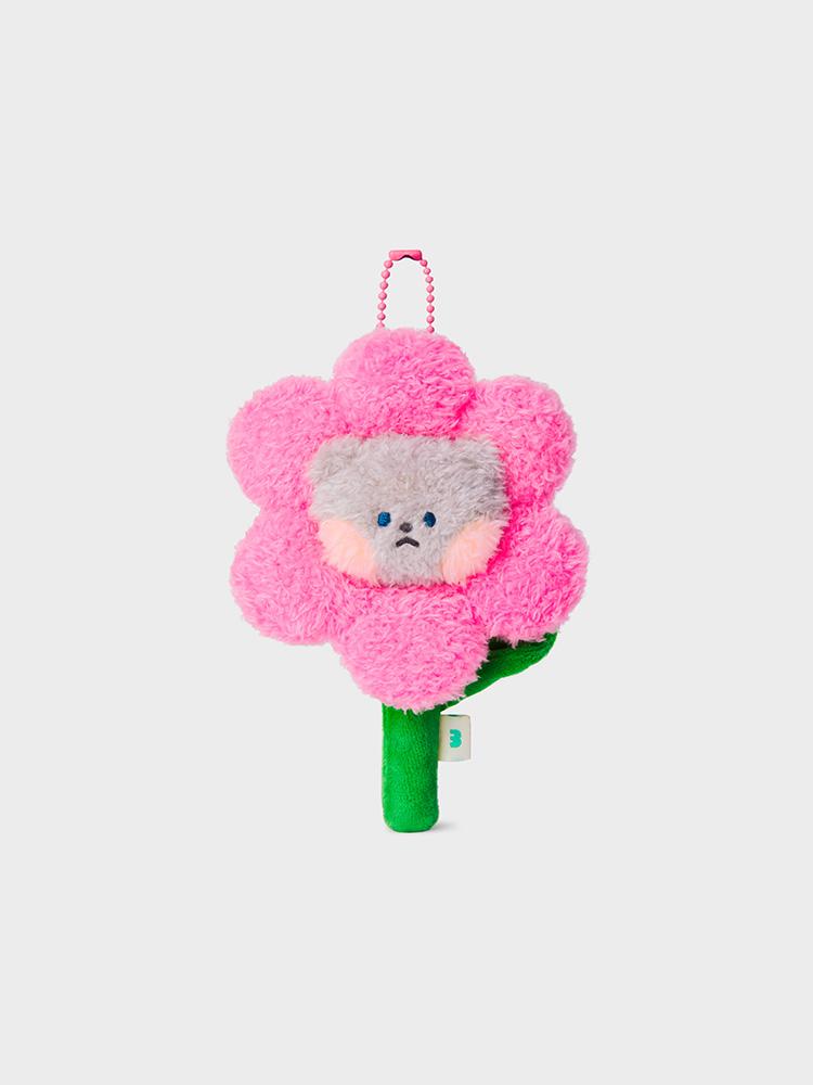 LINE FRIENDS minini Nyagie Flower Plush Doll Keychain