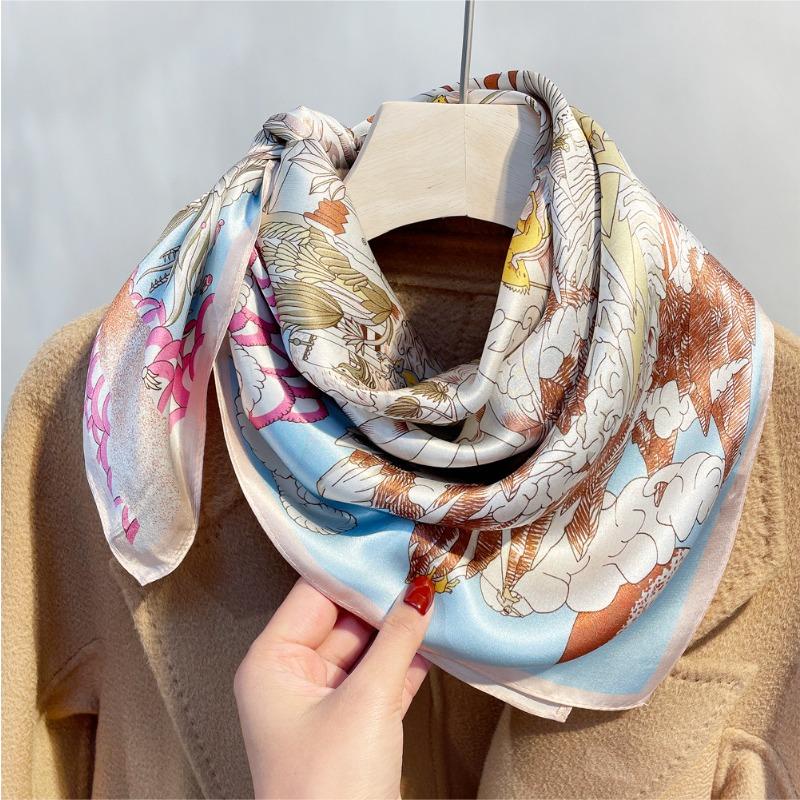 Spring new secret castle plain crepe satin silk silk scarf square scarf 100 mulberry silk scarf scarf silk gift