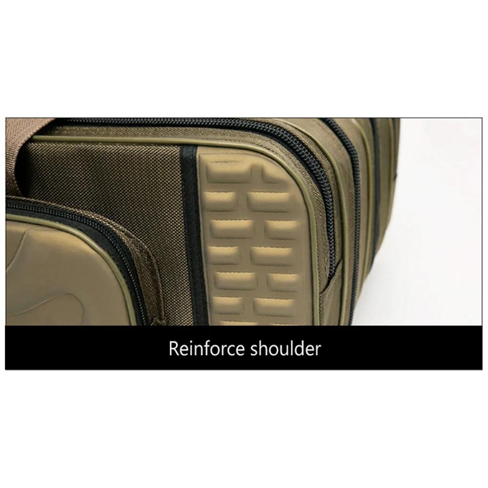 80cm/90cm/100cm/120cm Sacos para Cana de Pesca Impermeáveis 3/4 Camadas Estojo de Armazenamento para Carretilhas de Pesca Bolsa para Equipamentos e Iscas Mochila de Grande Capacidade
