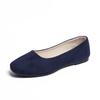 Women Spring Autumn Candy Color Flat Shoes Round Toe Suede Loafers Slip On Women's Office Work Casual Shoes Size 43 WSH3606