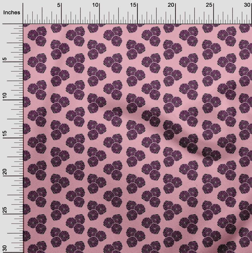 oneOone Cotton Flex Beige Fabric Asian Block Sewing Craft Projects Fabric Prints by Yard 40 Inch