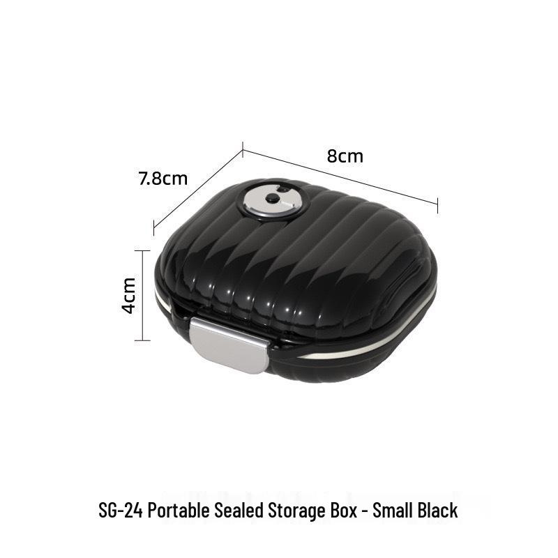 

Compact Travel Pill Box: Multi-Compartment, Food-Grade, Sealed Storage for Pills, Tablets, or Jewelry