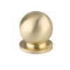 Brass Round Cabinet Knob Single Hole Solid Drawer Pull Matte Antique Bronze Multi Size Knob For Furniture Wardrobe Cupboard